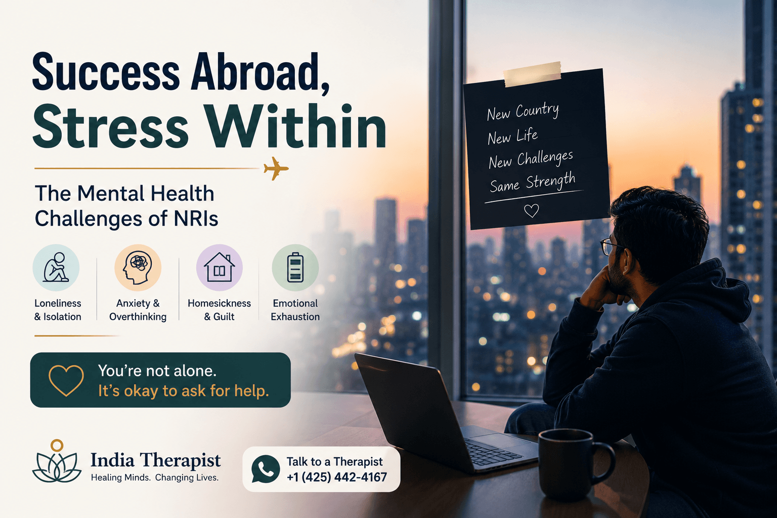 Success Abroad, Stress Within: The Mental Health Challenges of NRIs
