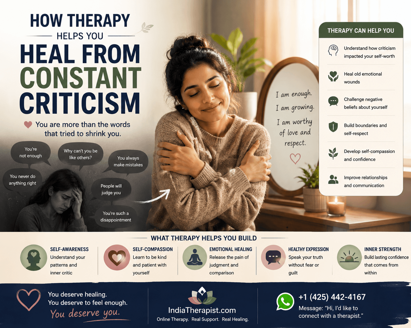 How Therapy Helps You Heal From Constant Criticism