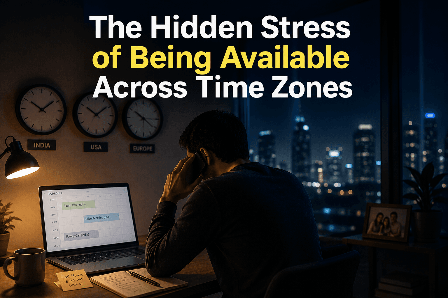 The Hidden Stress of Being Available Across Time Zones