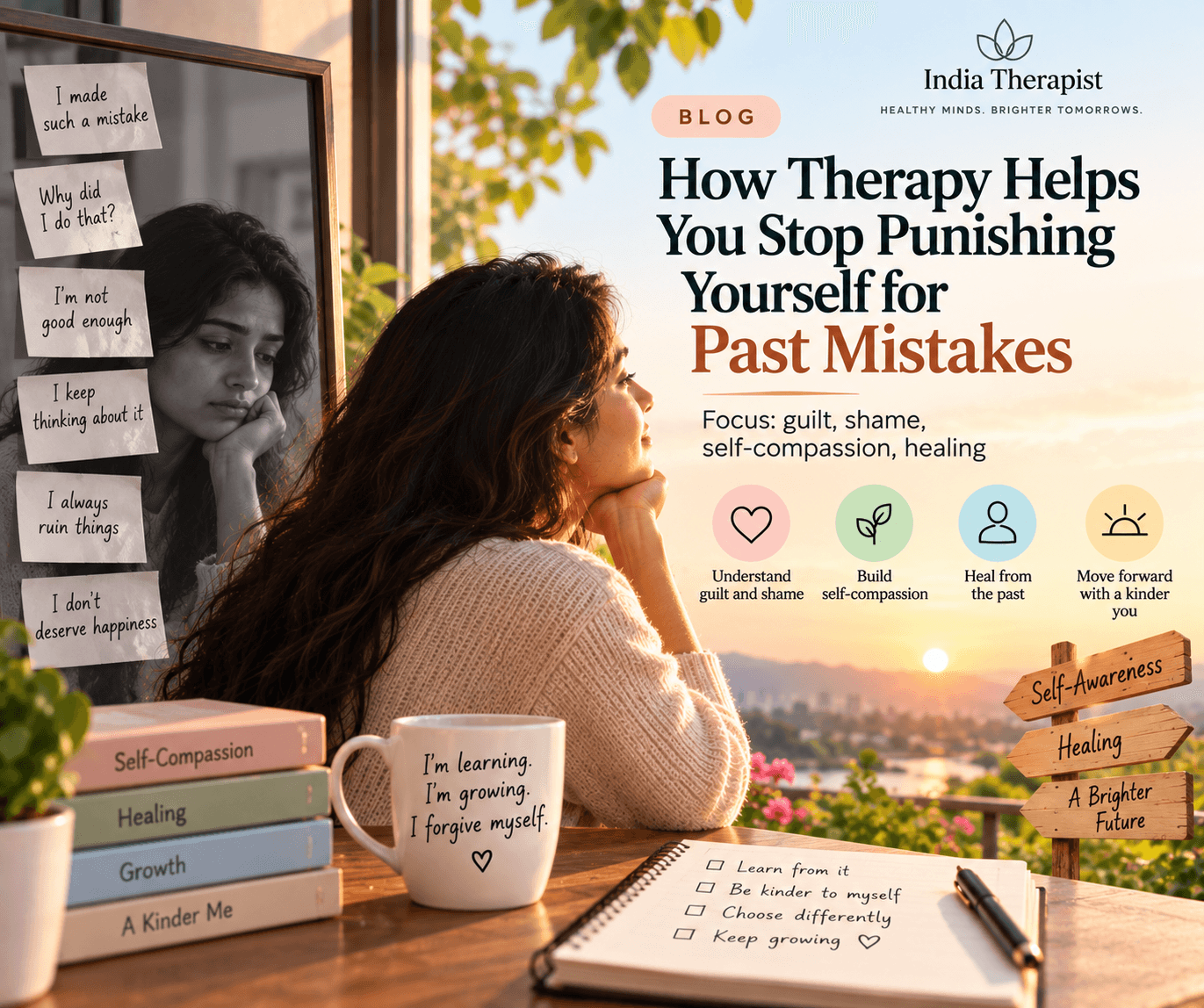 How Therapy Helps You Stop Punishing Yourself for Past Mistakes
