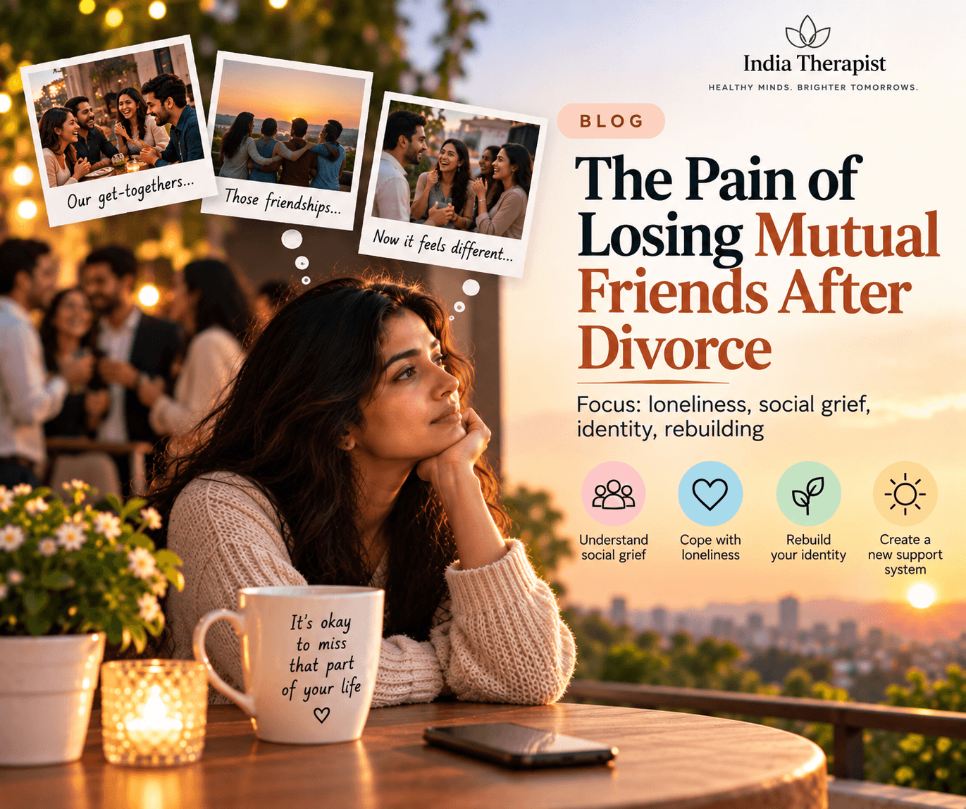 The Pain of Losing Mutual Friends After Divorce