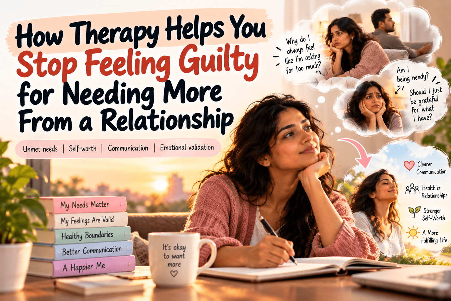 How Therapy Helps You Stop Feeling Guilty for Needing More From a Relationship