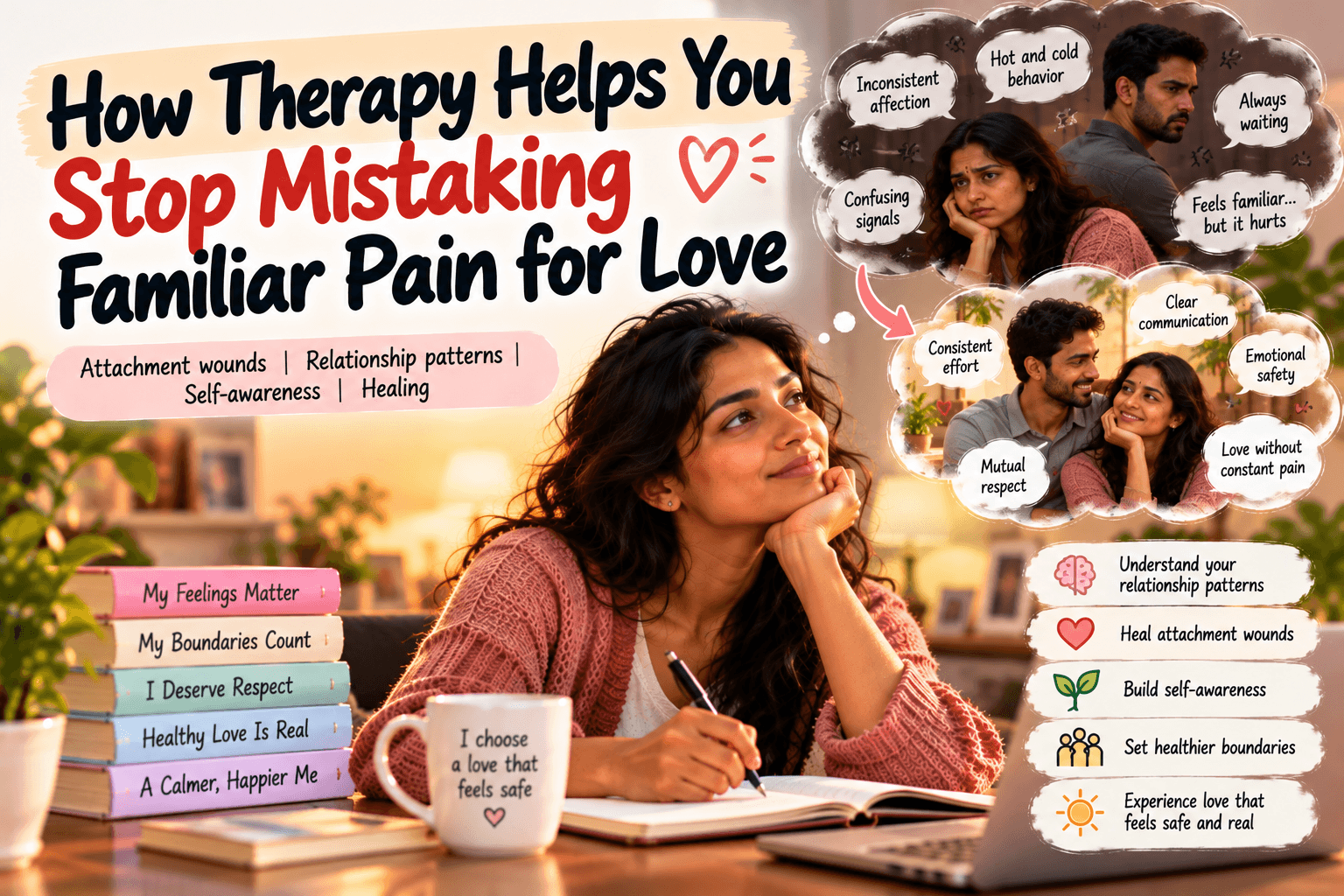 How Therapy Helps You Stop Mistaking Familiar Pain for Love