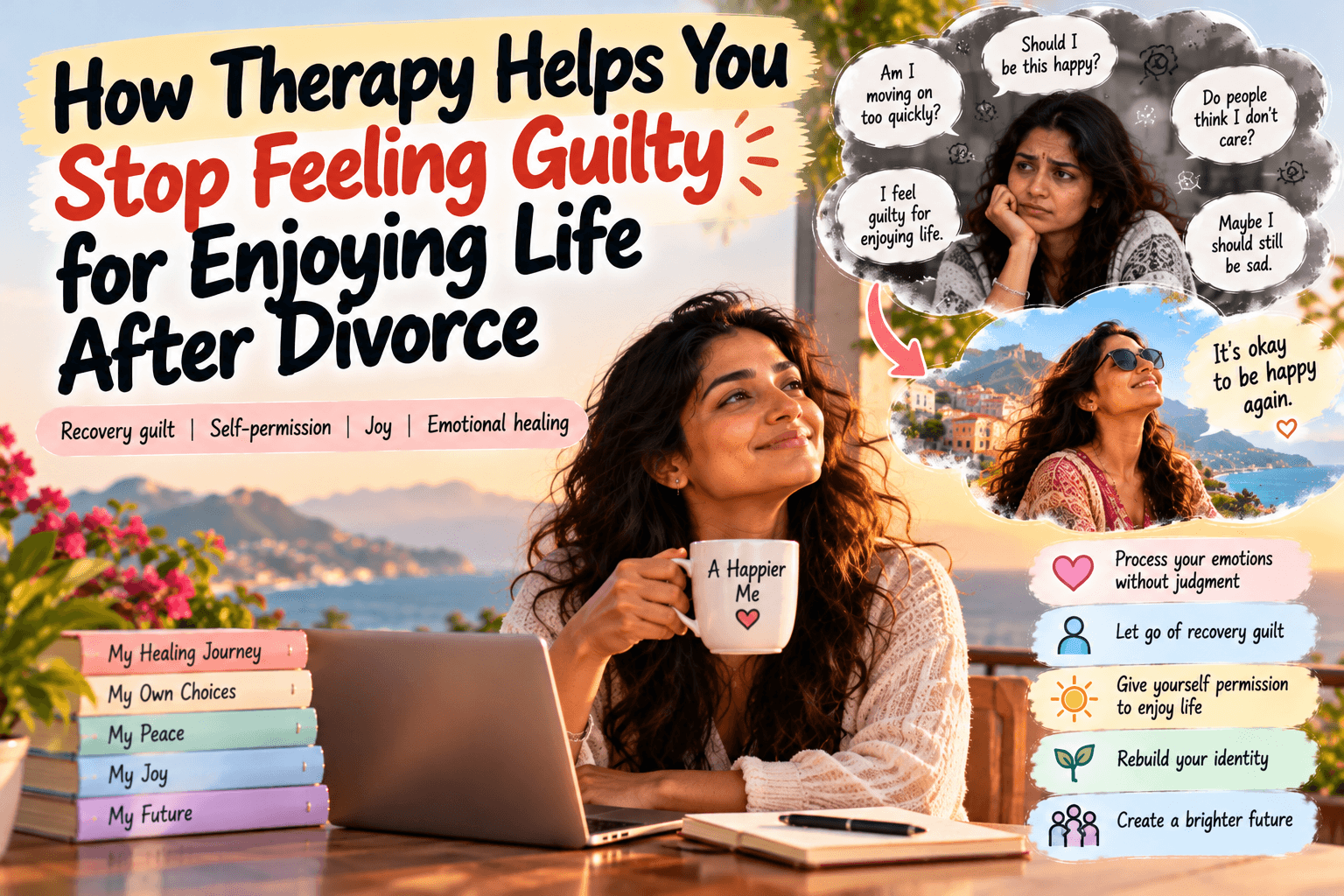 How Therapy Helps You Stop Feeling Guilty for Enjoying Life After Divorce